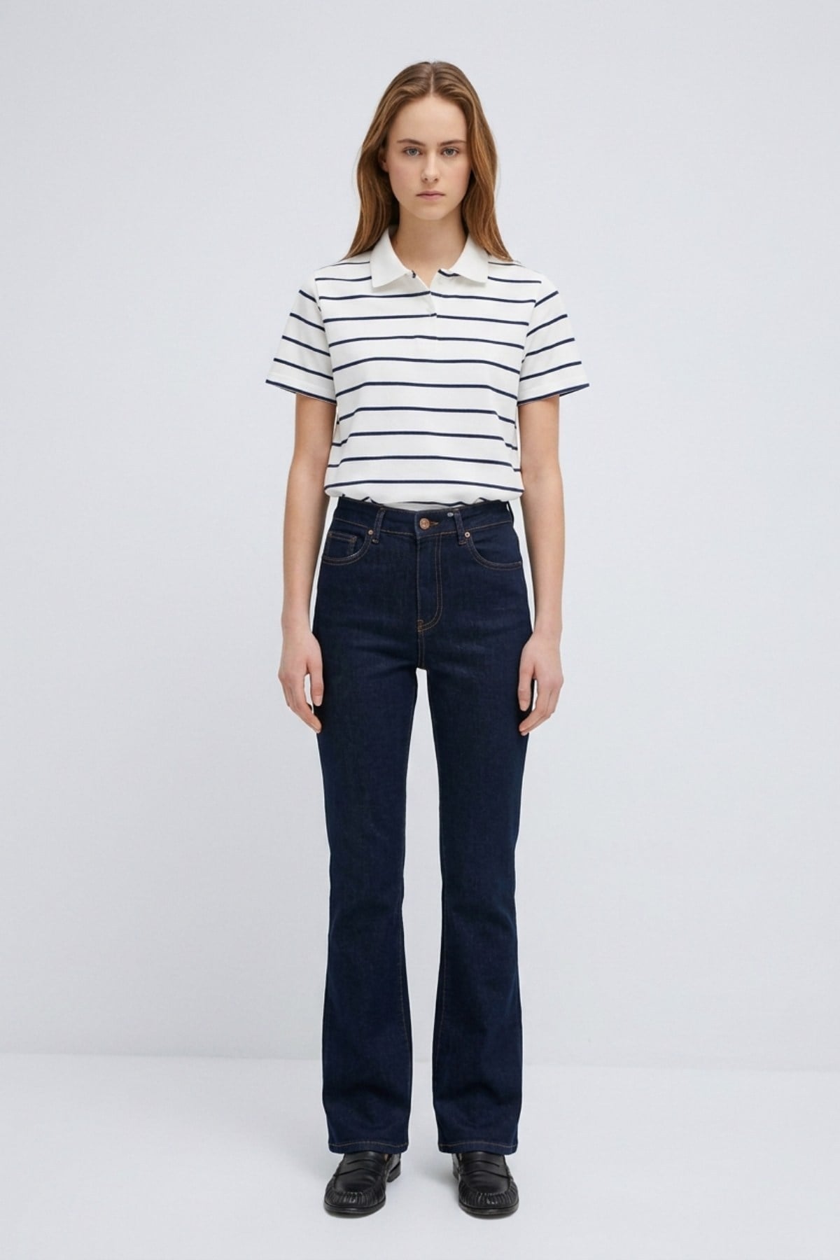 Premium İspanyol Paça Pantolon 967 Slaplı Lacivert Pantolon XLove Jeans 