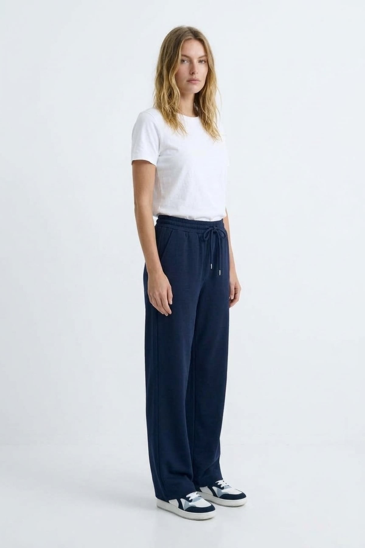Bol Paça Dalgıç Pantolon 0034499 Lacivert Pantolon İKOLL 