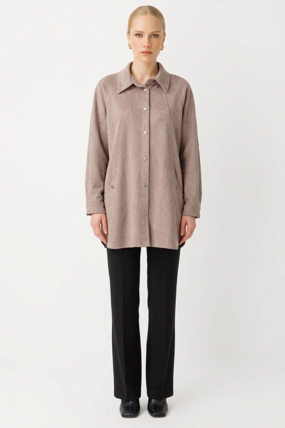 Armine Trend 26KA417 Gizli Cep Detaylı Tunik Bej Tunik ARMİNE TREND 