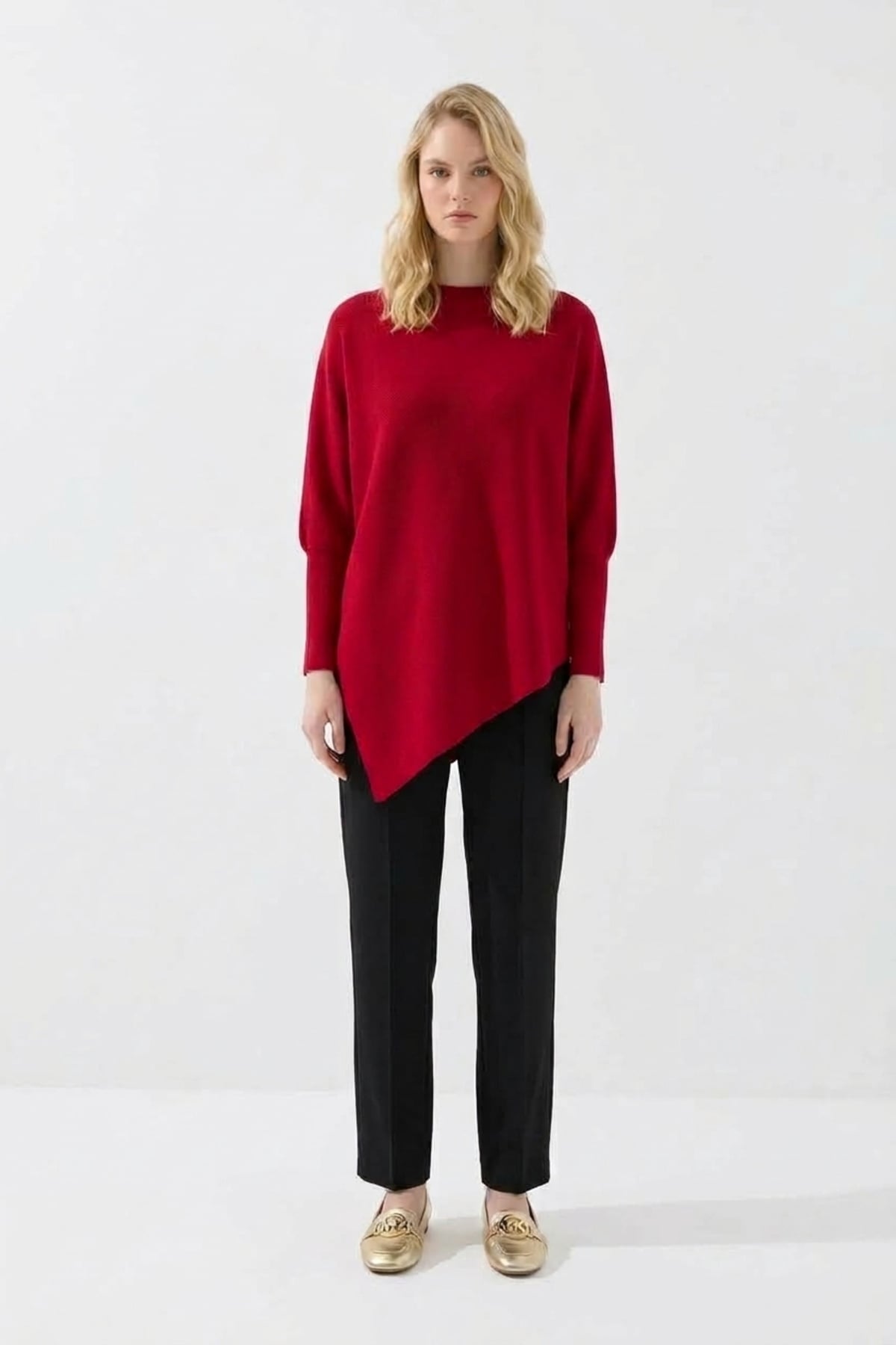 Yumuşak Dokulu Tunik 146019 Kırmızı Tunik NEFİSE 