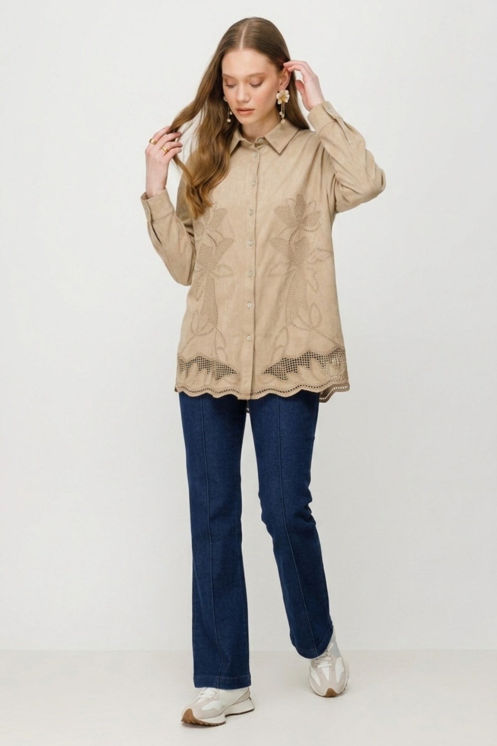 Ghisa Gömlek 4471 Camel Tunik GHİSA 