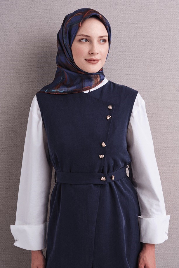 Armine Dj Saf Twill İpek Eşarp 9602D (T) - Mor Eşarp ARMİNE 
