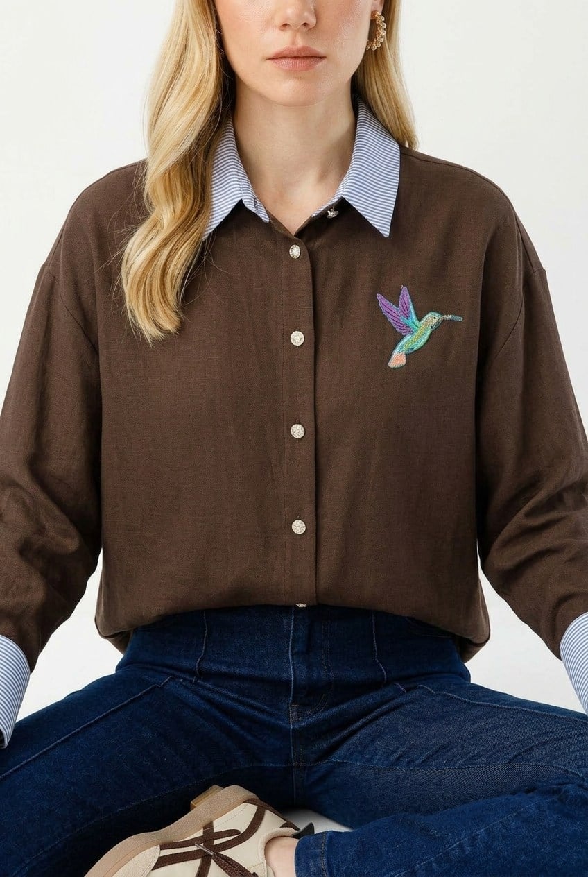 Ghisa Tunik 4519 Kahve Tunik GHİSA 