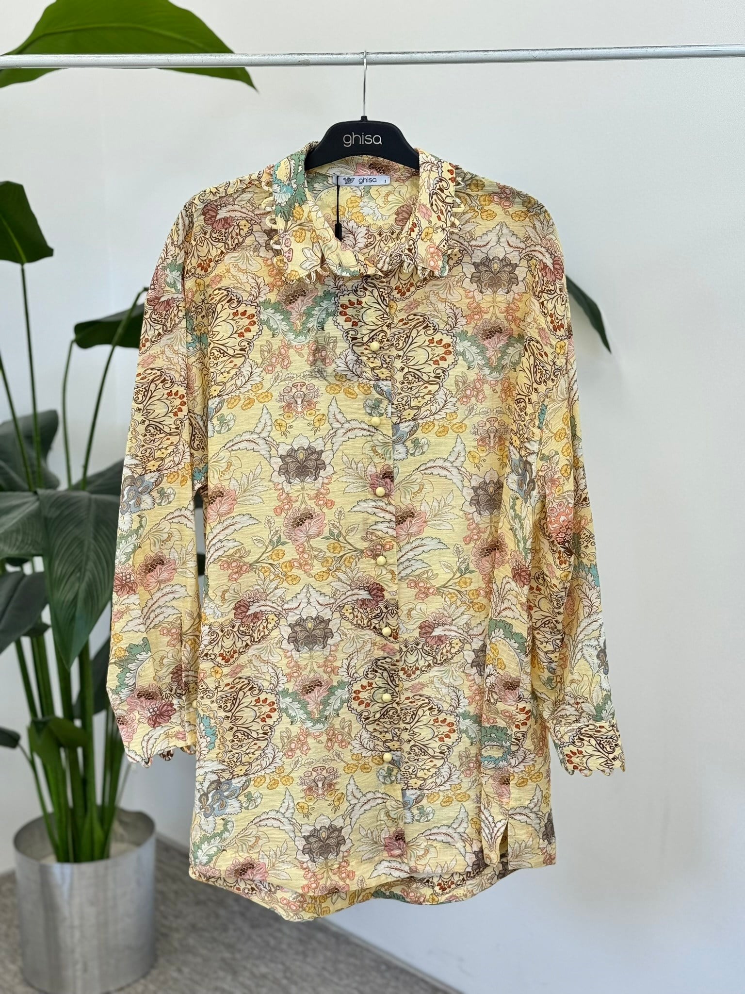 Ghisa 4448 Tunik - Sarı Tunik GHİSA 
