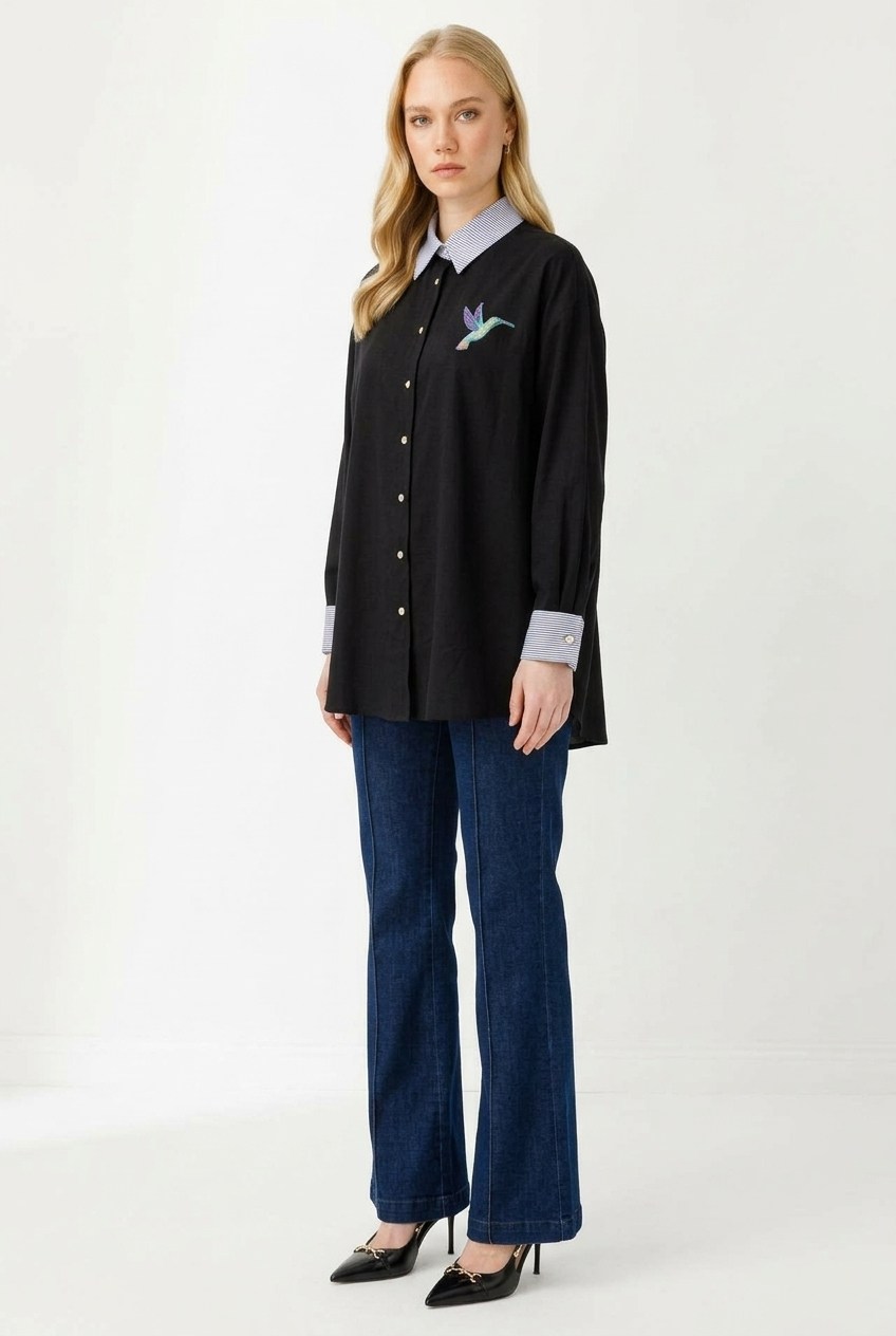 Ghisa Tunik 4519 Siyah Tunik GHİSA 
