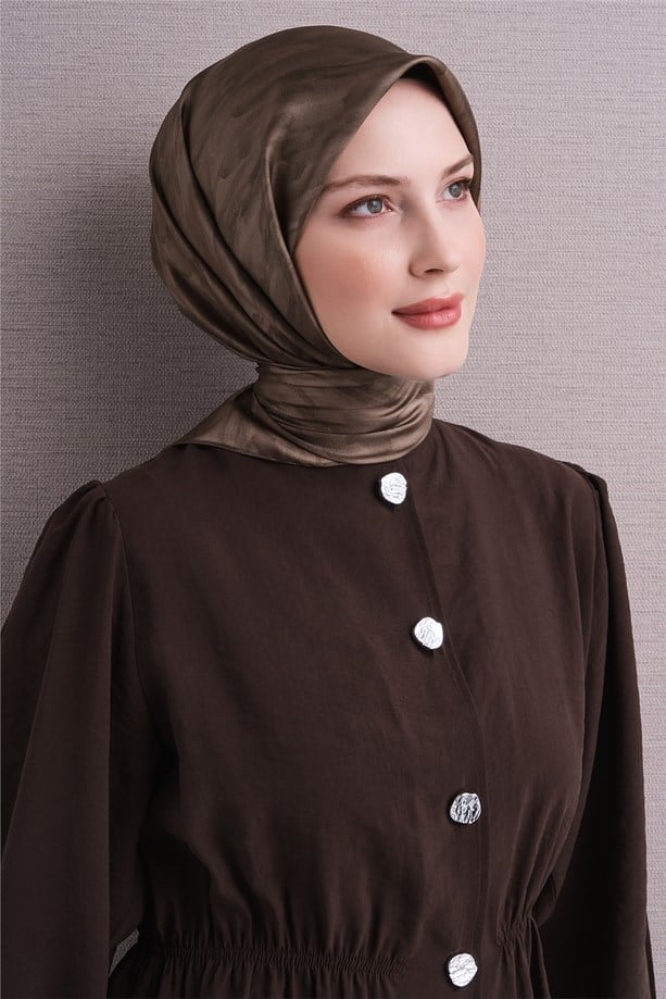 Armine Dj Saf Twill İpek Eşarp 9630D (T) - Latte Eşarp ARMİNE 