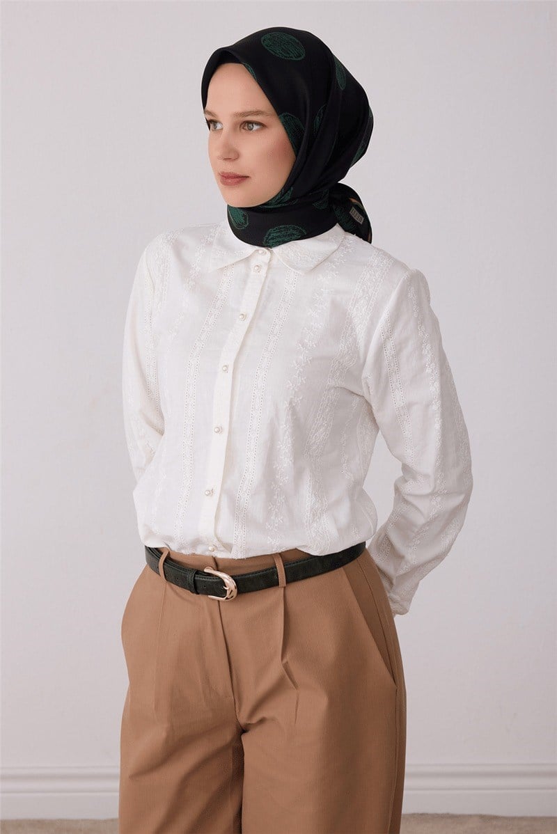 Belli 4427 Optik Kareler Geometrik %100 Twill İpek Eşarp - Siyah - Yeşil Eşarp BELLI 