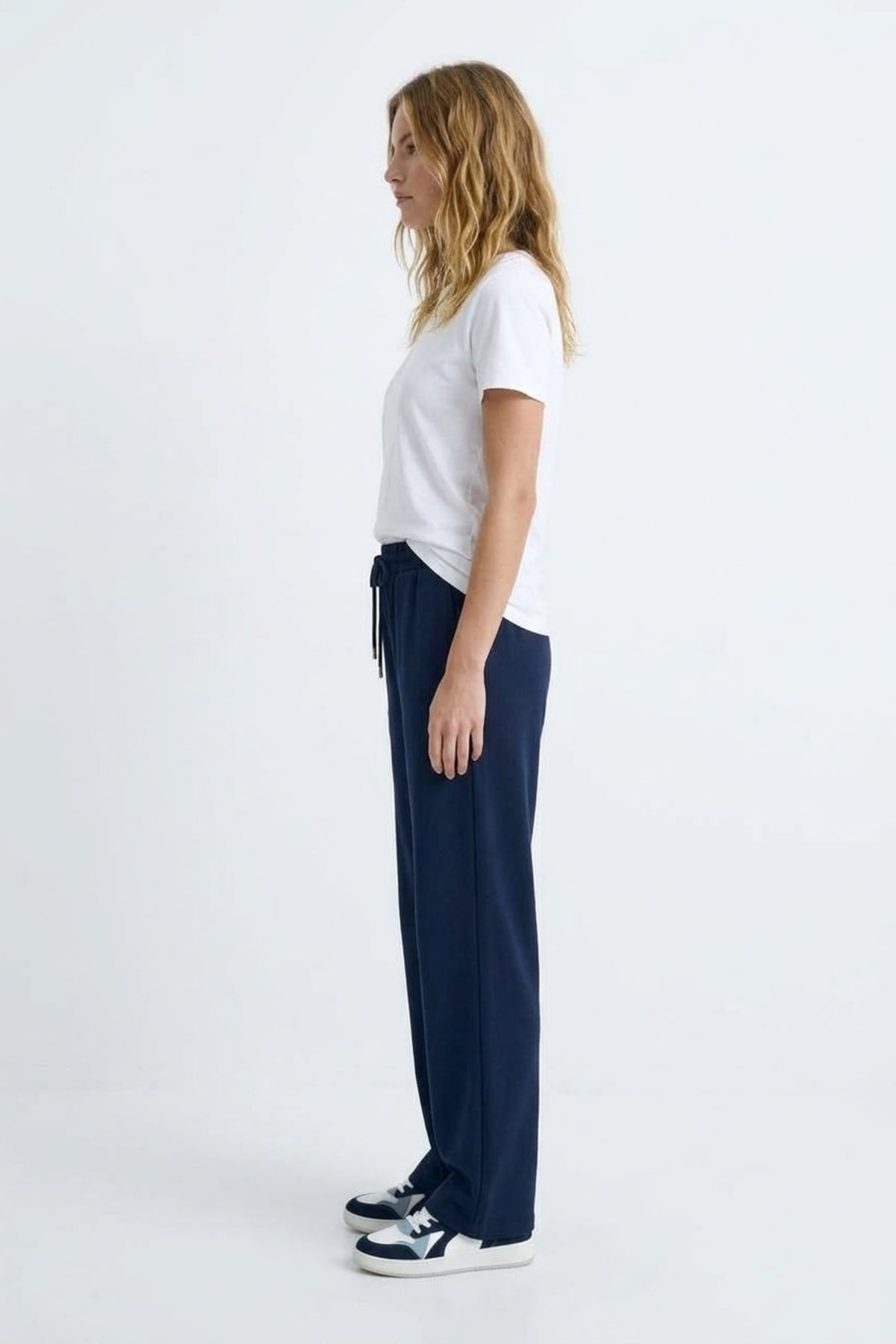 Bol Paça Dalgıç Pantolon 0034499 Lacivert Pantolon İKOLL 