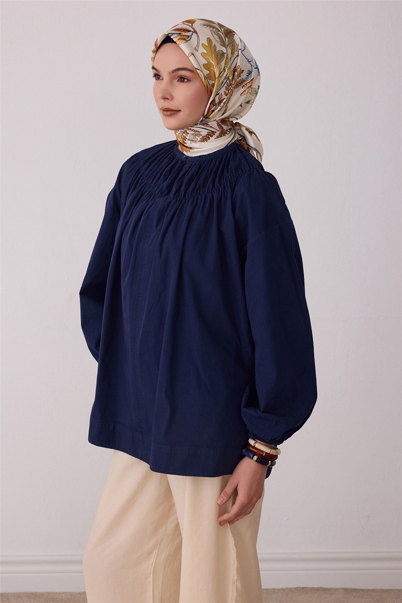 Belli 4412 Mermer Akış Soyut %100 Twill İpek Eşarp - Ekru Eşarp BELLI 