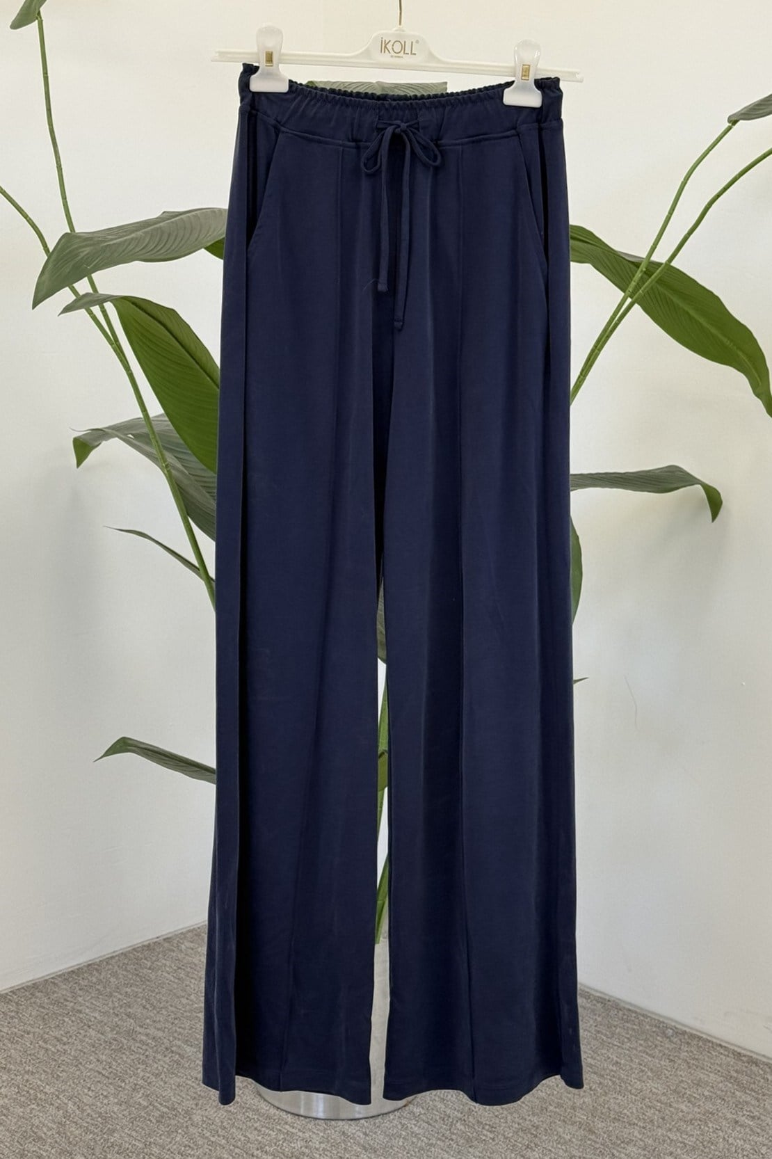 Palazzo Modal Jogger Pantolon 0037288 Lacivert Pantolon İKOLL 
