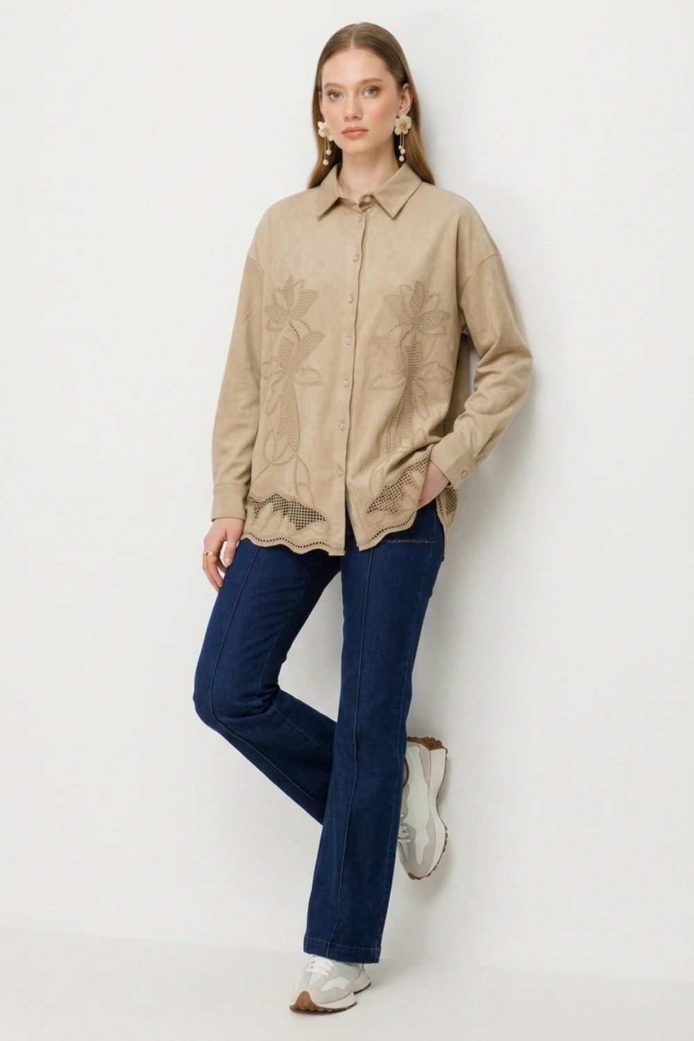 Ghisa Gömlek 4471 Camel Tunik GHİSA 