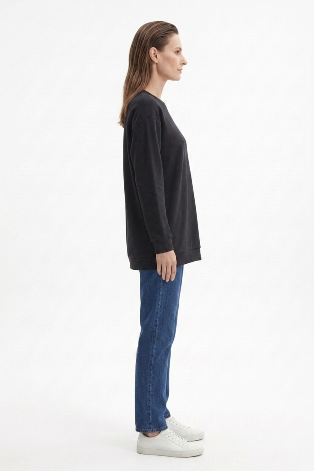 Ceremony 172 Logo Detaylı Uzun Kollu Luna Sweatshirt Siyah Tunik CEREMONY 