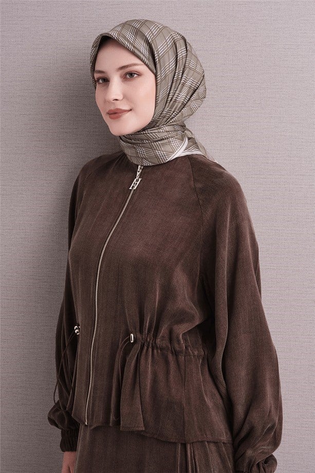 Armine Dj Saf Twill İpek Eşarp 9626D (T) - Taş Eşarp ARMİNE 