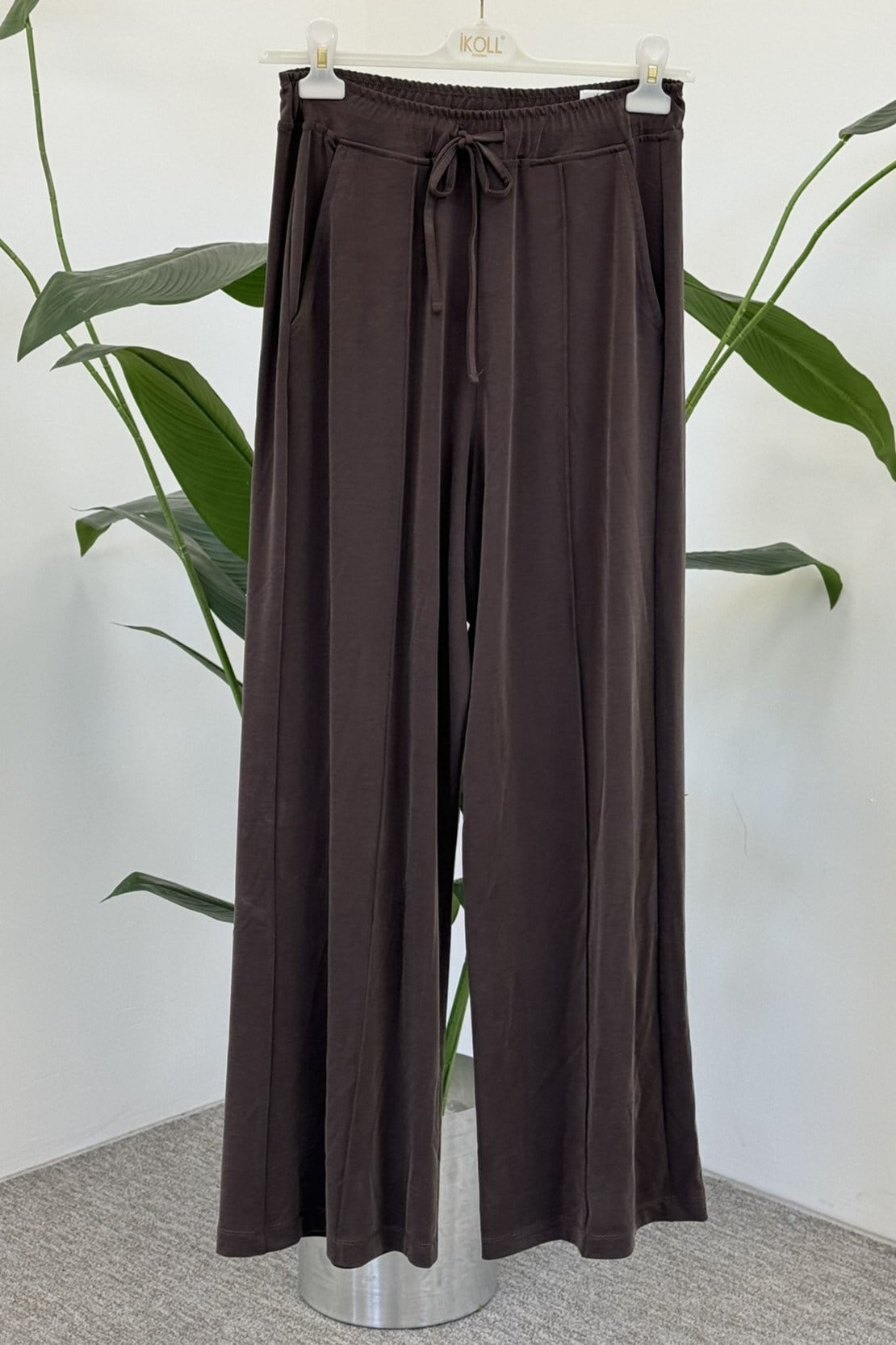 Palazzo Modal Jogger Pantolon 0037288 Kahve Pantolon İKOLL 