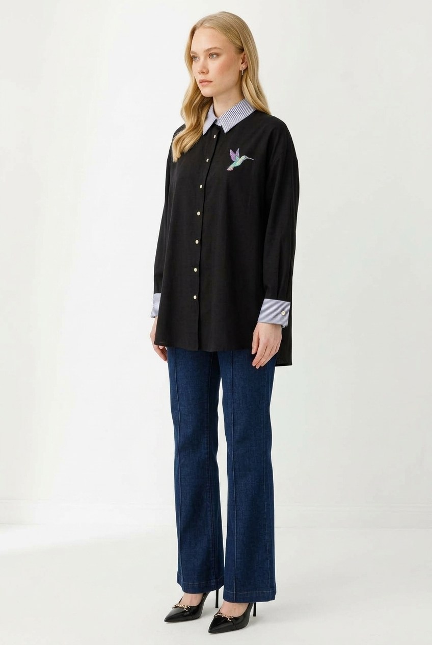 Ghisa Tunik 4519 Siyah Tunik GHİSA 