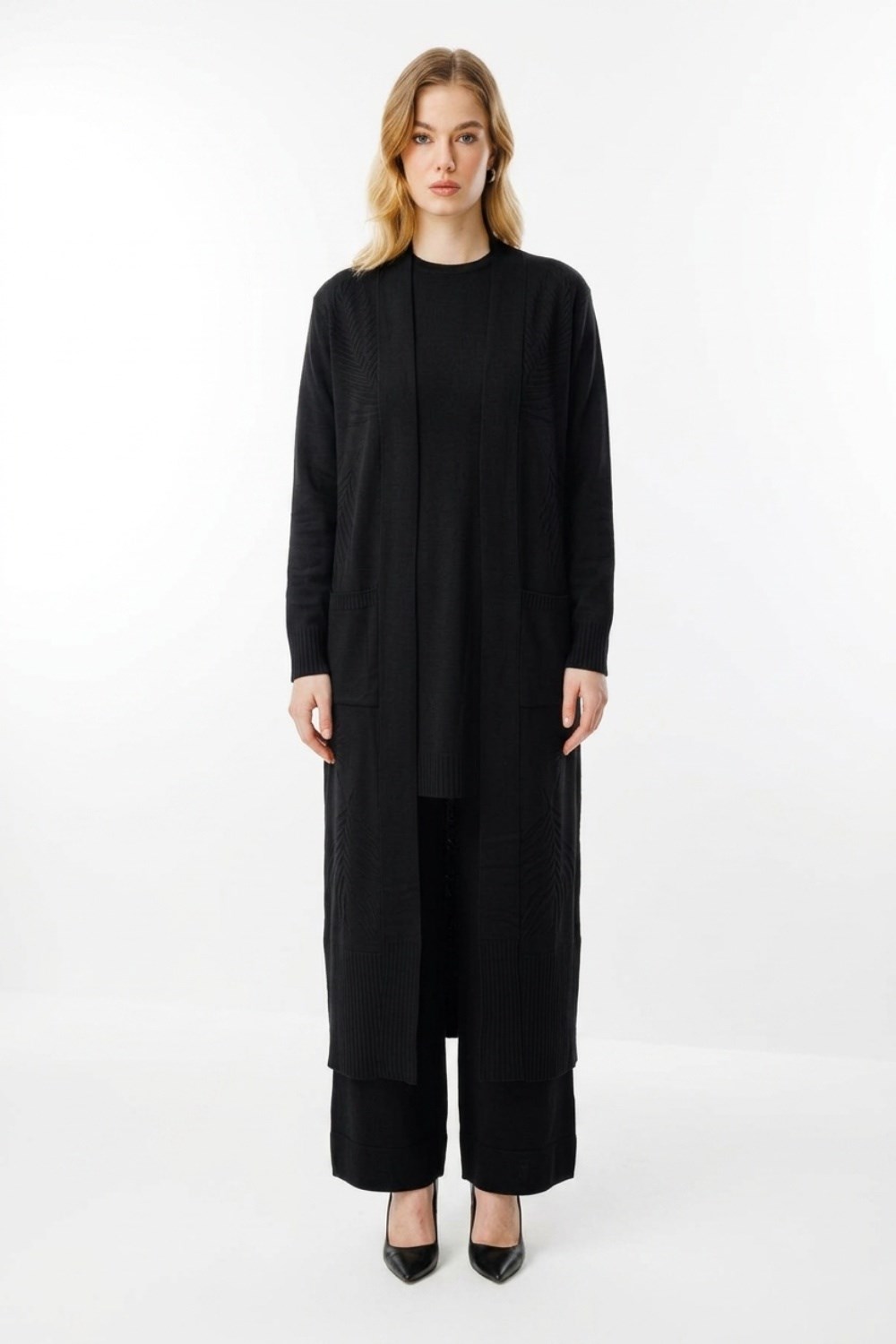 Armine Trend 26KAD601 Basic 3 lü Pantolonlu Takım Siyah Takım ARMİNE TREND 