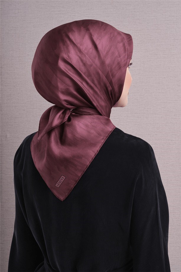 Armine Dj Saf Twill İpek Eşarp 9630D (T) - Pembe Eşarp ARMİNE 