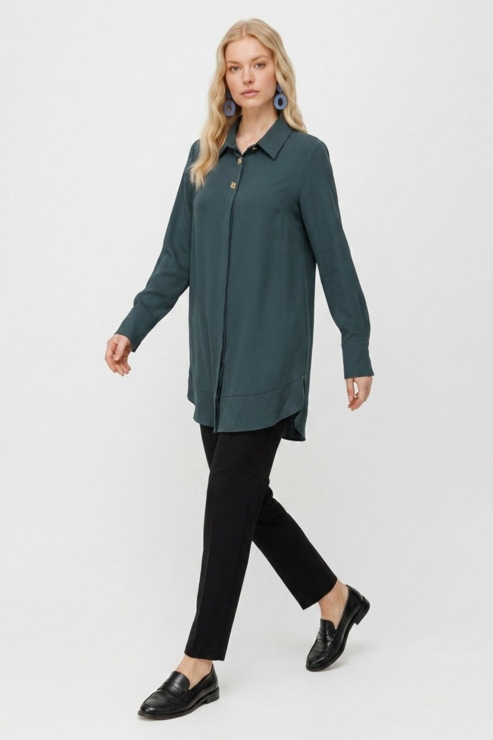 Armine Trend 26KT426 Arm Trend Tunik Zümrüt Tunik ARMİNE TREND 