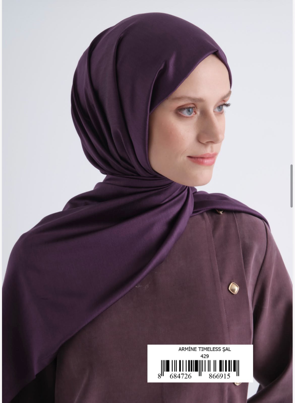 Armine Tımeless Şal 4490 Mürdüm Şal ARMİNE 