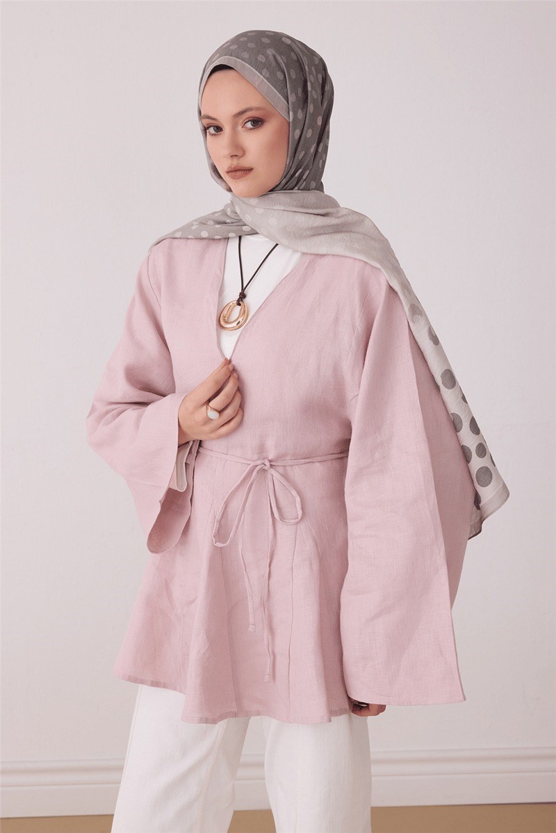Belli 4438 Puantiye Desenli Lena Şal Bej Şal BELLI 