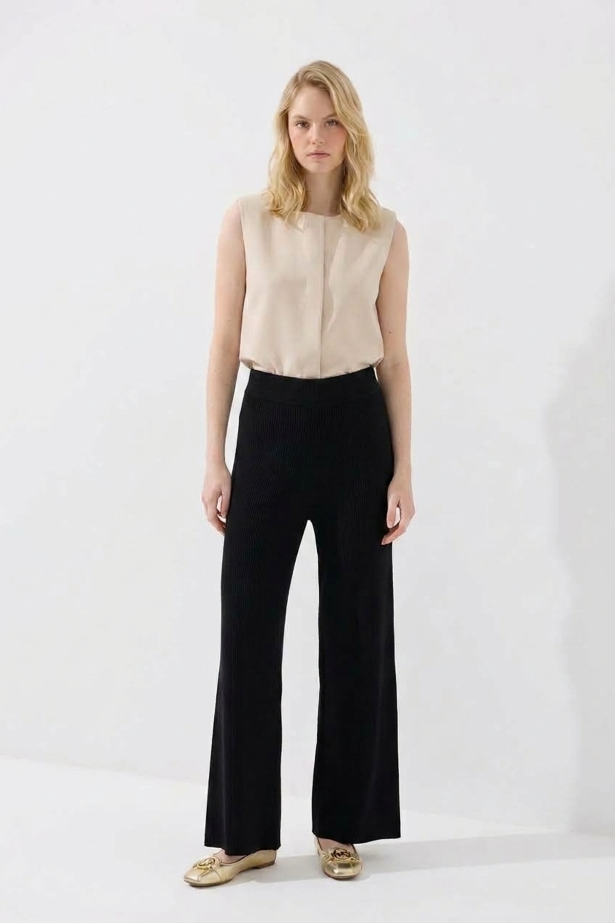 Fitilli Bol Paça Pantolon 146030 Kahve Pantolon NEFİSE 
