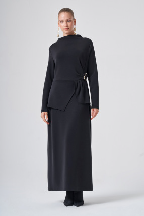 Nuss 2051 ELBİSE Siyah Elbise NUSS 