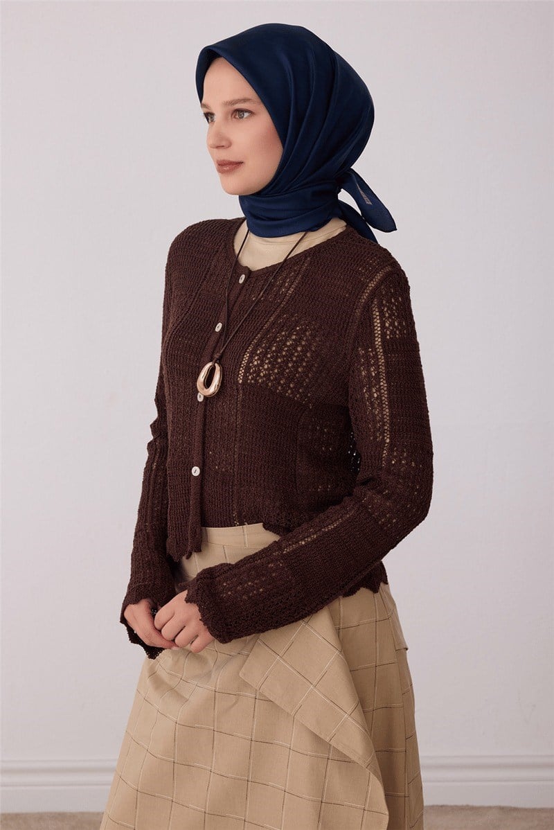 Belli 4428 Soyut Dalga Soyut %100 Twill İpek Eşarp - Lacivert Eşarp BELLI 