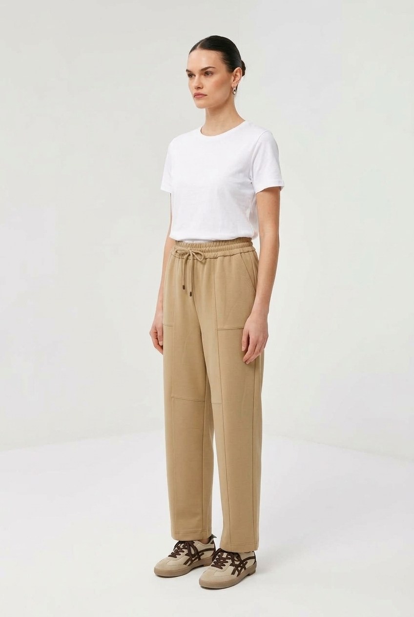 Sentez 5680 Streç Havuç Paçalı Pantolon Camel Pantolon SENTEZ 