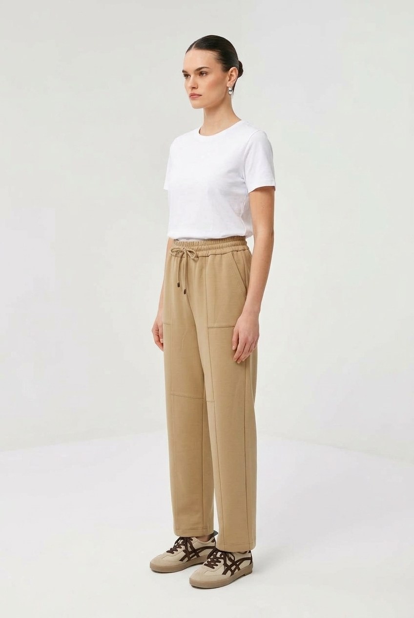 Sentez 5680 Streç Havuç Paçalı Pantolon Camel Pantolon SENTEZ 