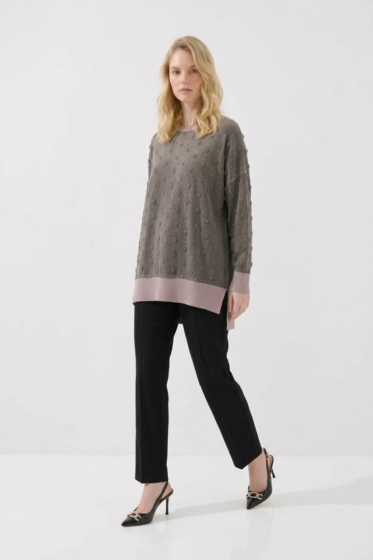 Nuss 3043 TUNİK Vizon Tunik NUSS 