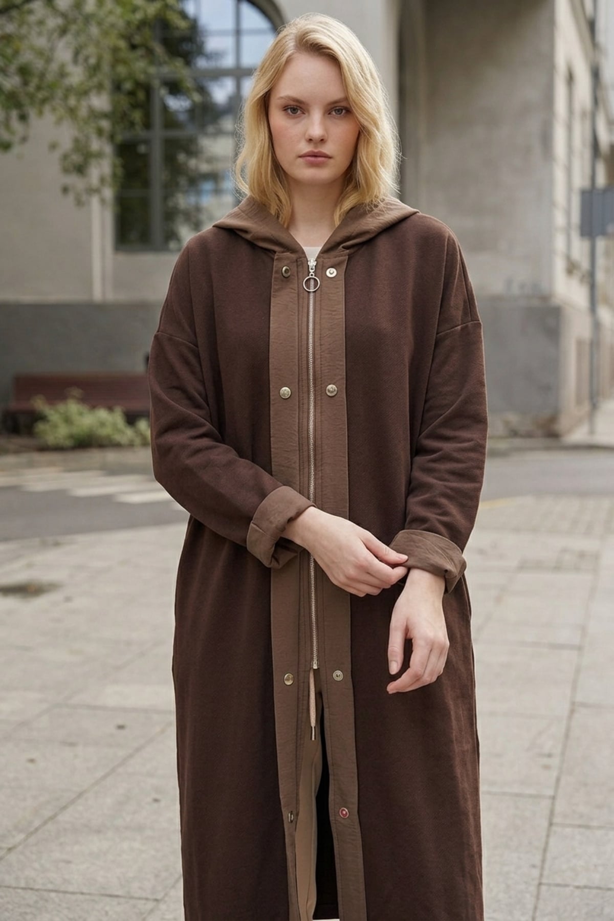 Ön Pat Detaylı Kap 15287 Browni Kap PUANE 