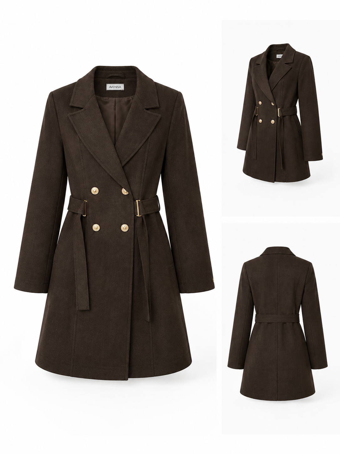 Avenna 26KT621 Blazer Ceketli Pantolonlu Takım Kahverengi Takım ARMİNE TREND 