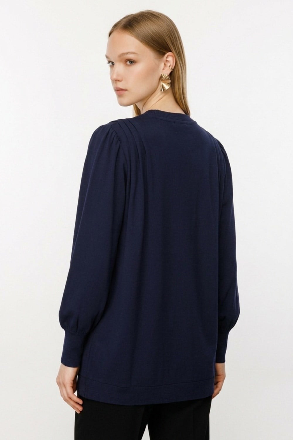 Ghisa Omuzdan Drapeli Buz 4488 Lacivert Tunik GHİSA 