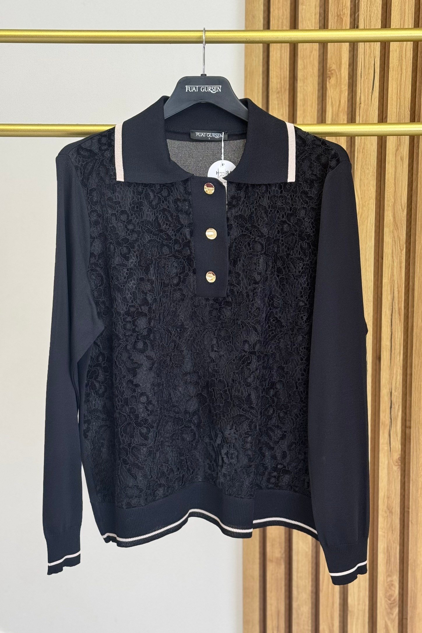 Fuat Gürşen 6905 Triko Tunik - Siyah Tunik FUAT GÜRŞEN 