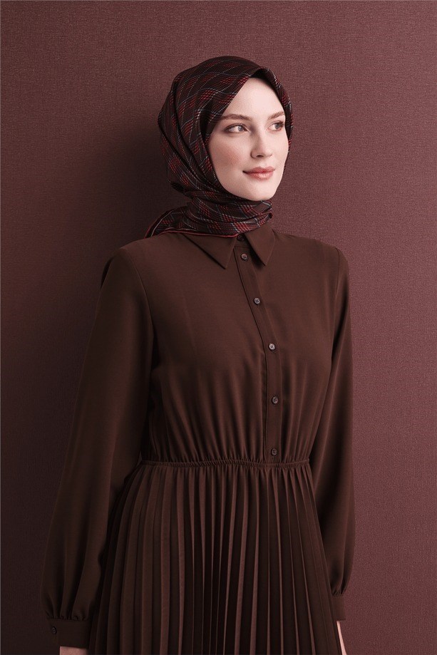 Armine Dj Saf Twill İpek Eşarp 9626D (T) - Siyah Eşarp ARMİNE 