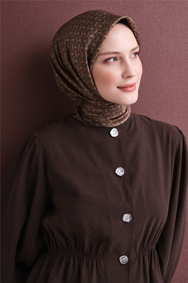 Armine Dj Saf Twill İpek Eşarp 9622D (T) - Latte Eşarp ARMİNE 