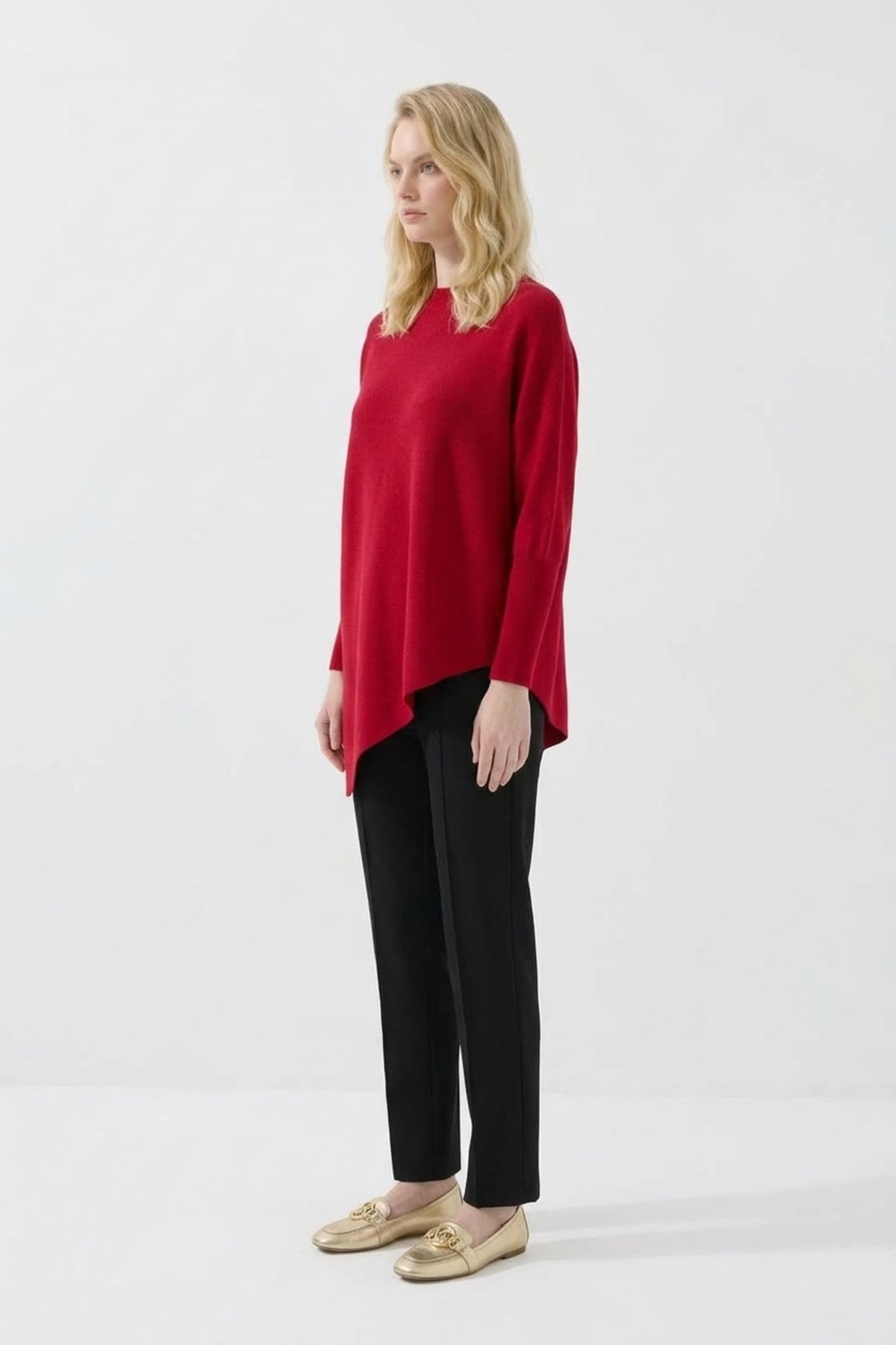 Yumuşak Dokulu Tunik 146019 Kırmızı Tunik NEFİSE 