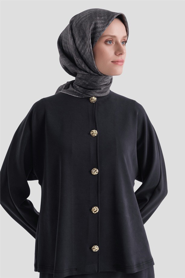 Armine Dj Saf Twill İpek Eşarp 9628D (T) - Gri Eşarp ARMİNE 