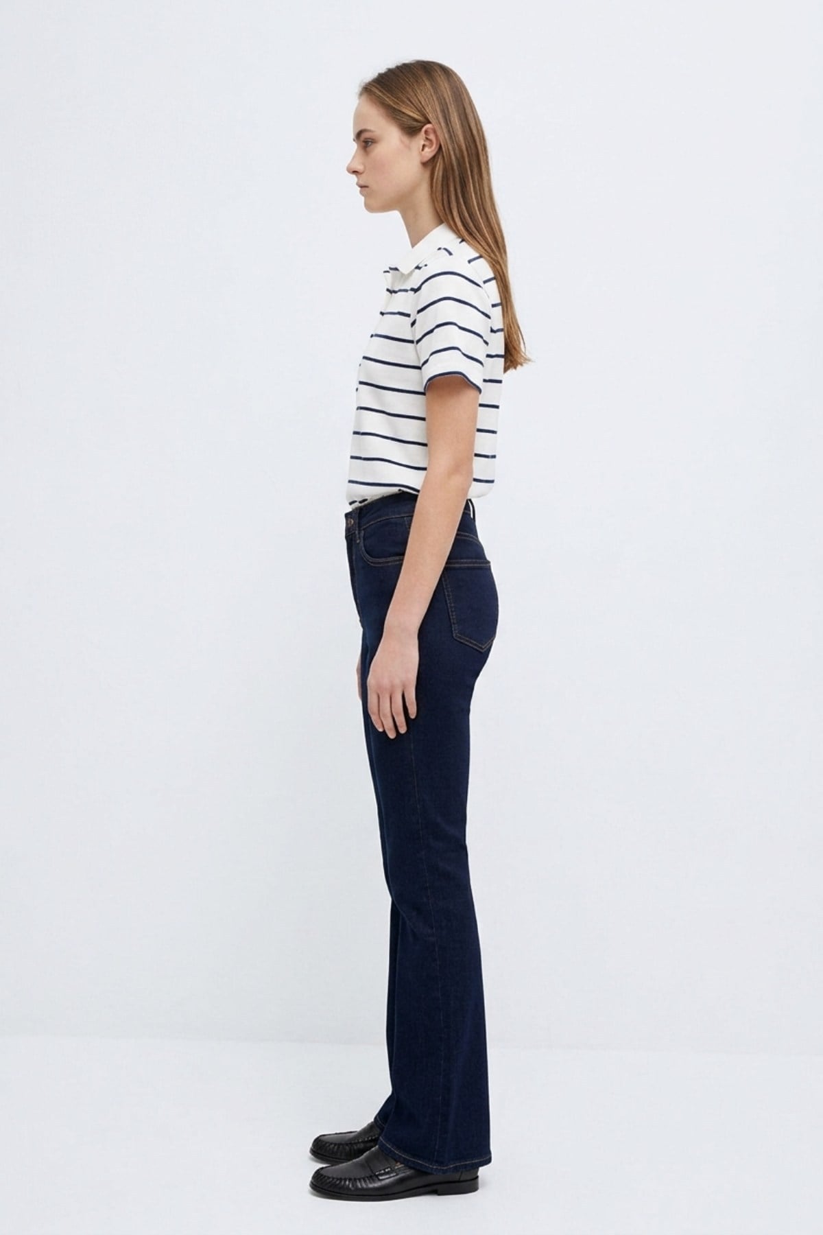 Premium İspanyol Paça Pantolon 967 Slaplı Lacivert Pantolon XLove Jeans 