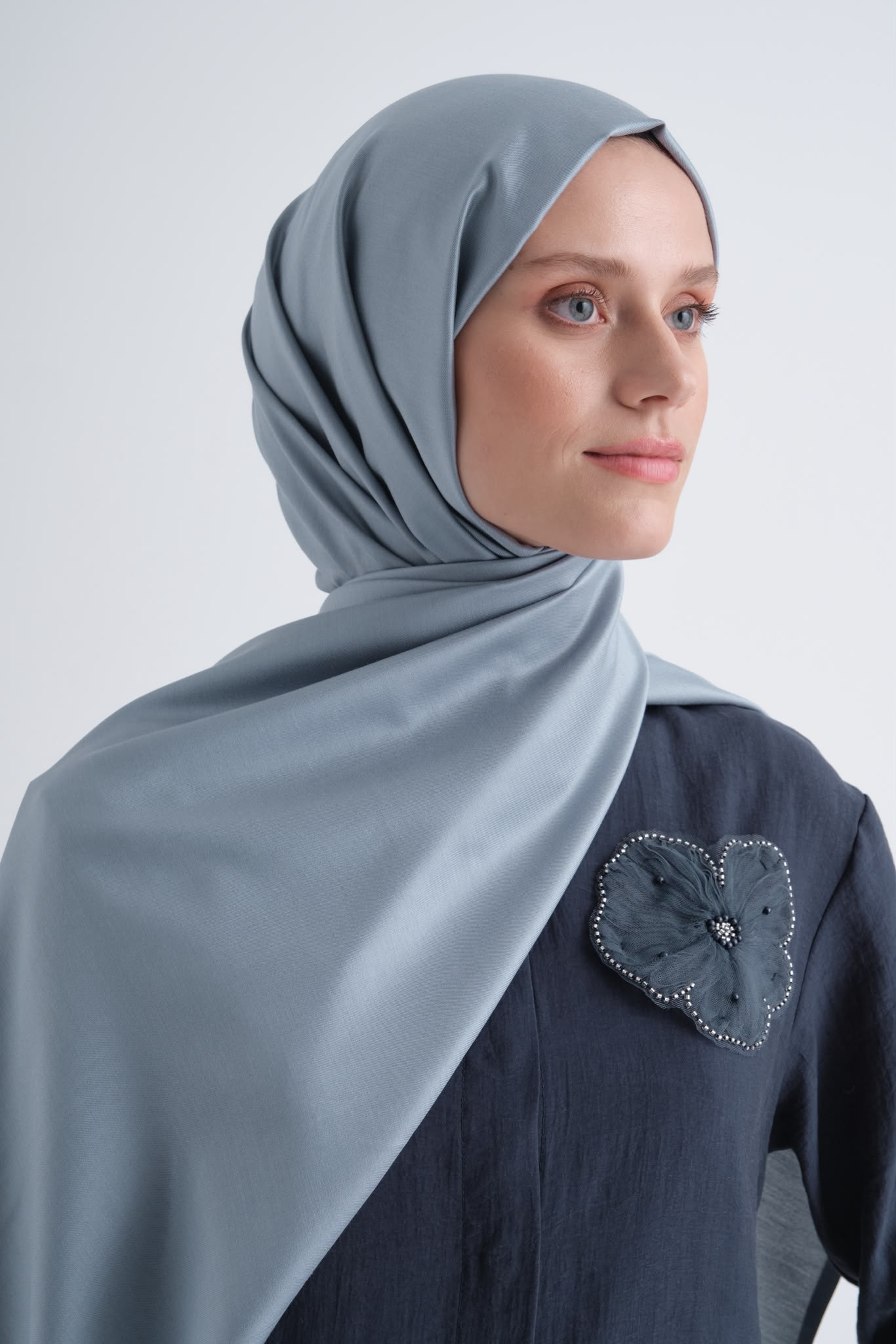Armine Tımeless Şal 4490 Gök Mavi Şal ARMİNE 