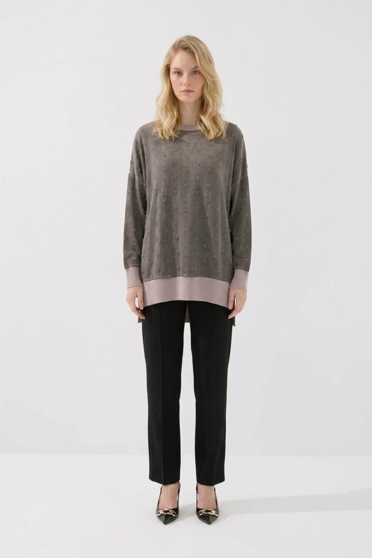 Nuss 3043 TUNİK Vizon Tunik NUSS 