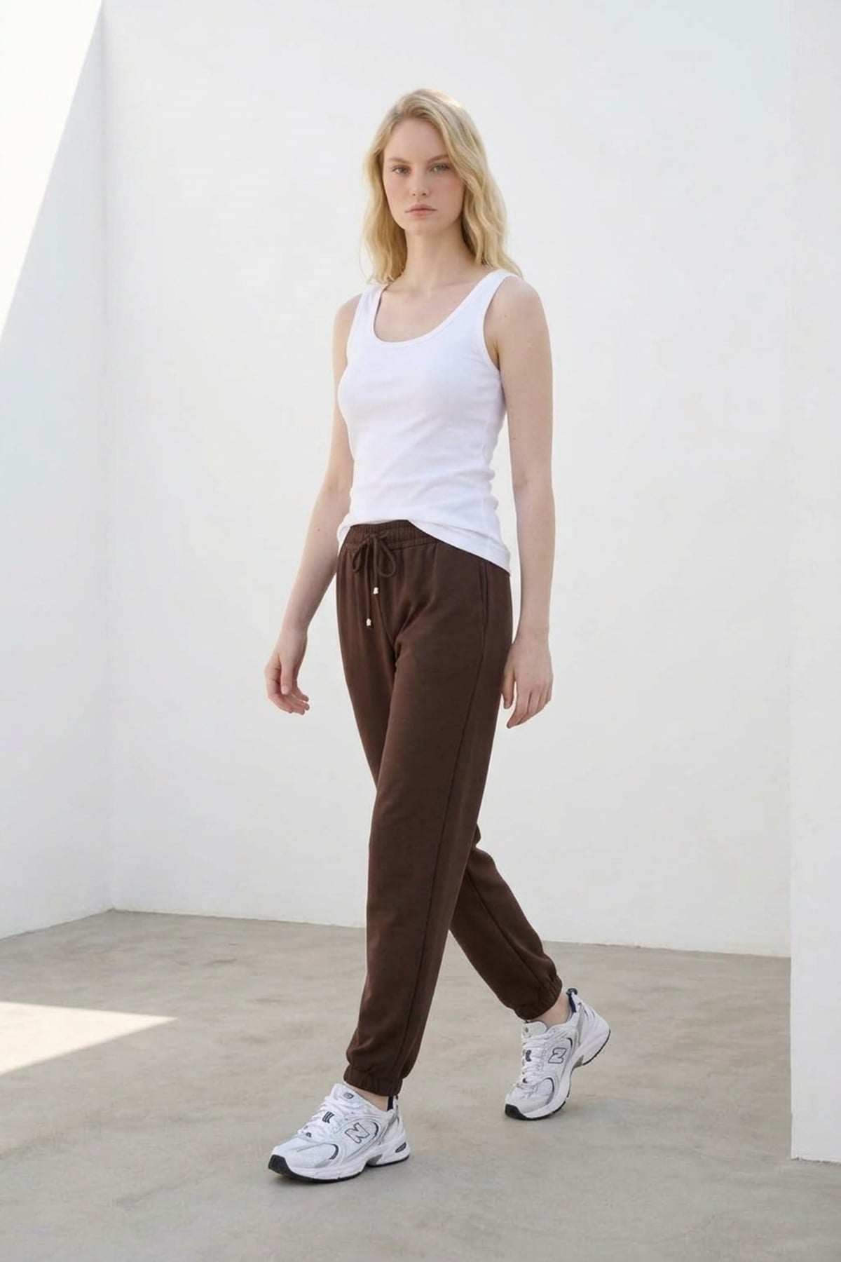 Jogger Modal Pantolon 1005382 Kahve Pantolon İKOLL 