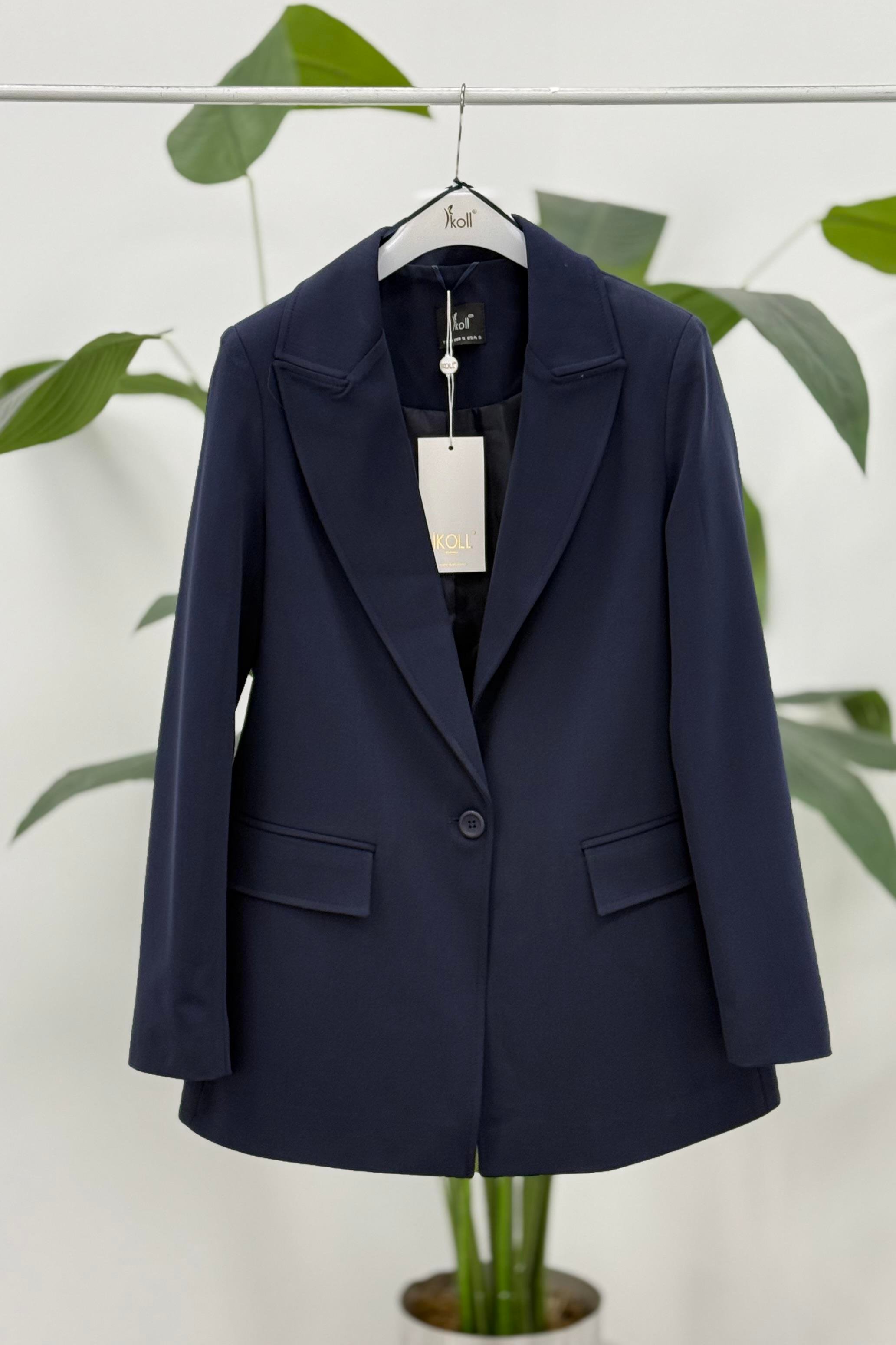 İKOLL Basic Slim Fit Ceket 35039 - Lacivert Basic Slim Fit Ceket 35039 - Bilen Giyim Ceket 