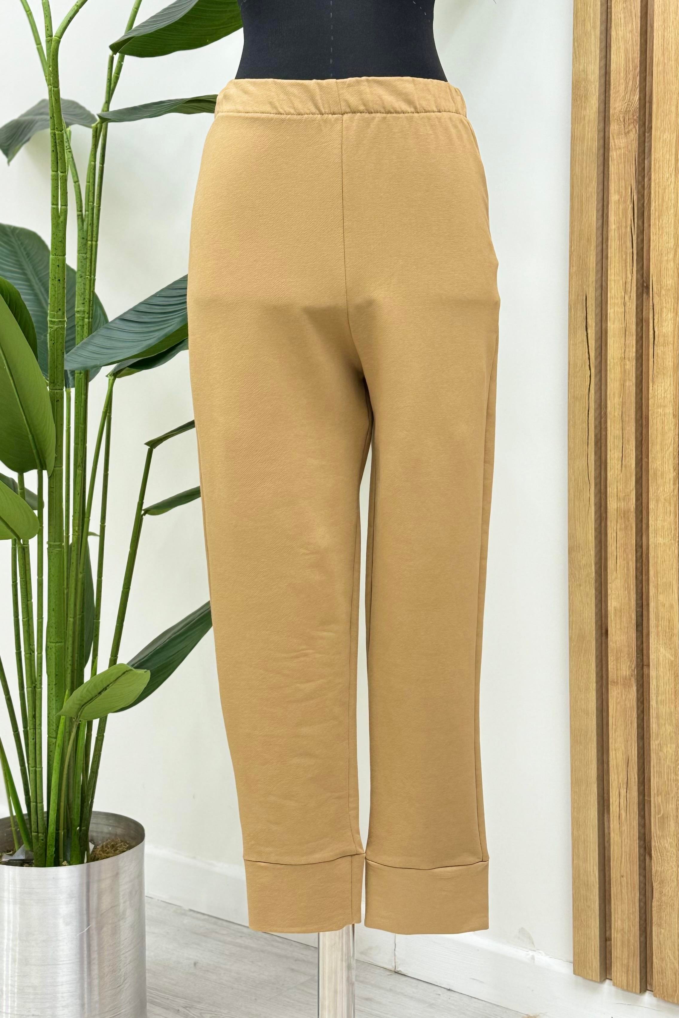 PUANE Beli Ve Paçası Lastikli Eşofman 30189 - Latte  Eşofman Altı