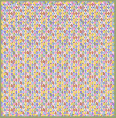 BELLI Bellı Kare Prizma Desen Saf İpek Eşarp 4059D - Asit Sarı  Eşarp 