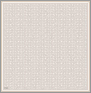 BELLI Bellı Küçük Papatya Desen Saf İpek Eşarp 4058D - Bej  Eşarp 