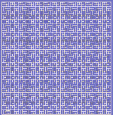 BELLI Bellı Parça Kare Desen Saf İpek Eşarp 4062D - Mor  Eşarp 