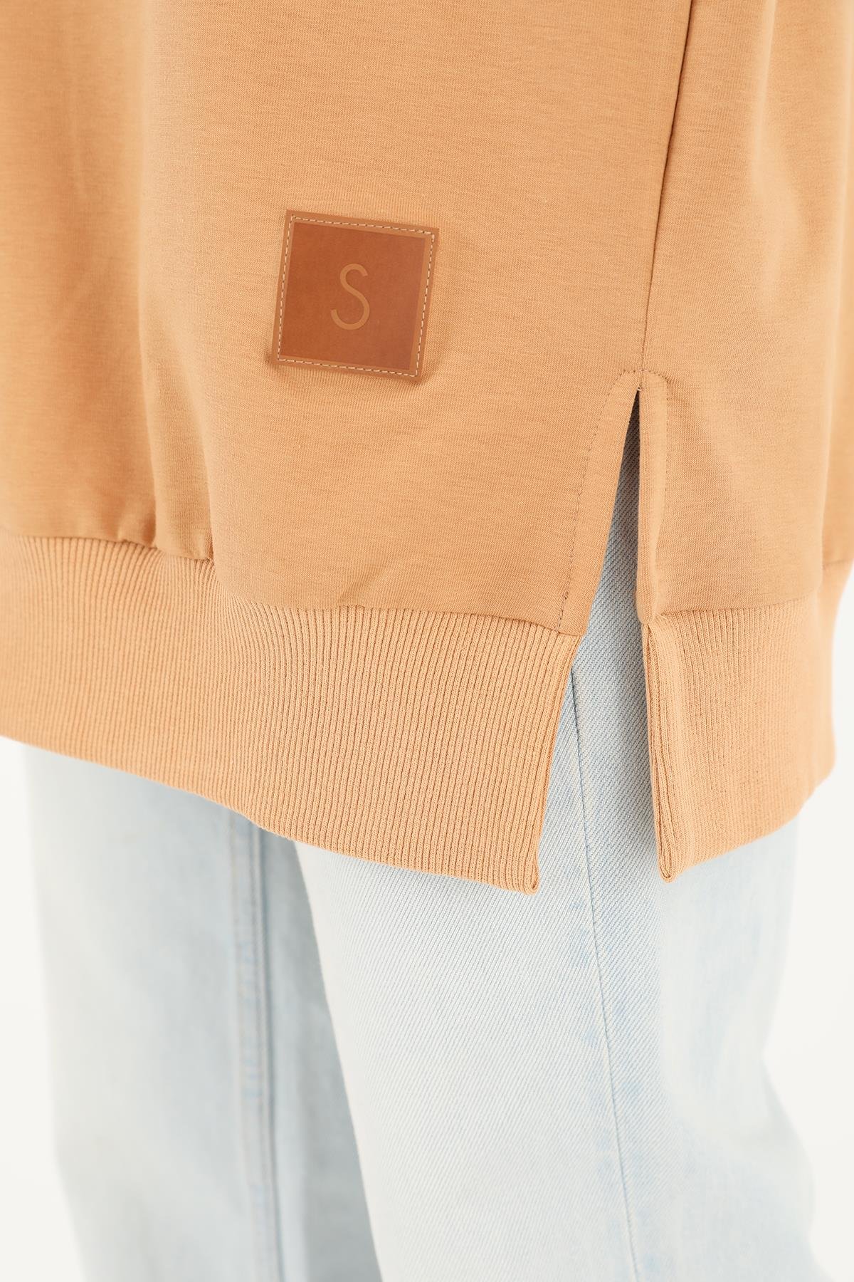 PUANE Bisiklet Yaka Basic Araboy Tunik 30644 - Deve Tüyü Bisiklet Yaka Basic Araboy Tunik 30644 - Deve Tüyü - Bilen Giyim Tunik 