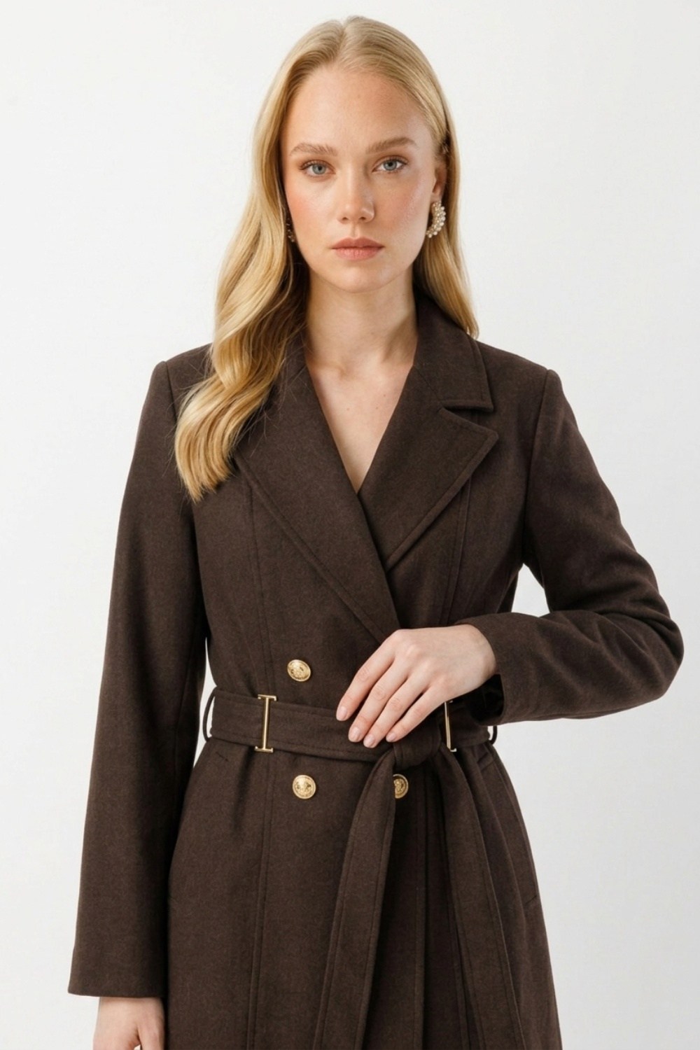 Avenna 26KT621 Blazer Ceketli Pantolonlu Takım Kahverengi Takım ARMİNE TREND 