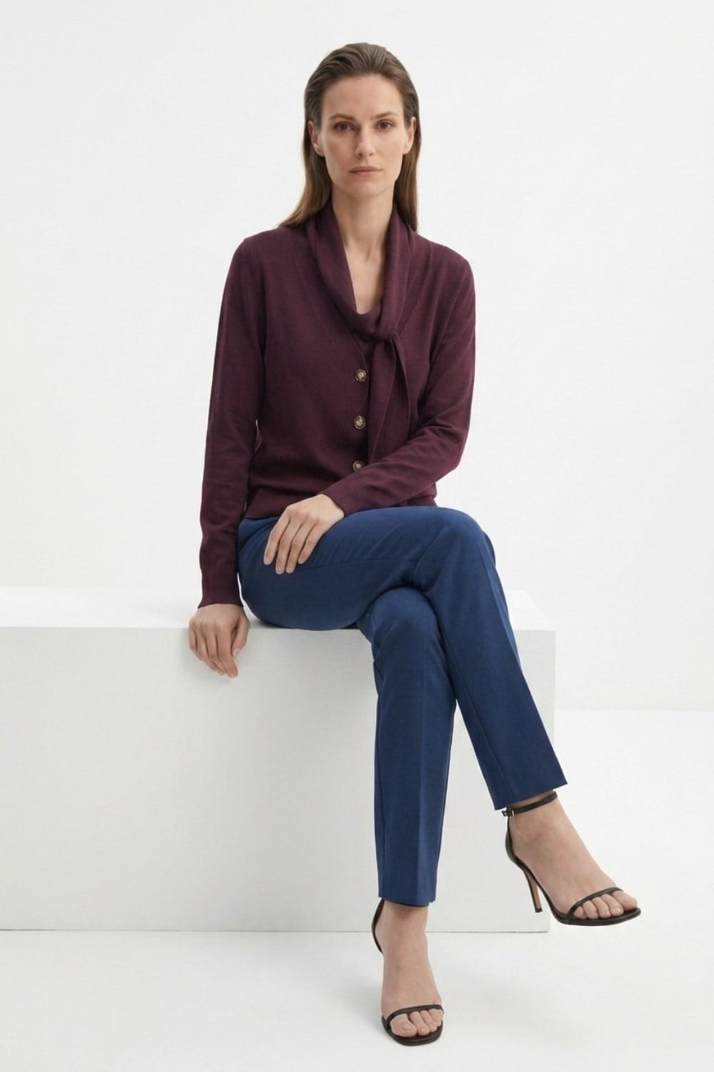 Nuss 604 HIRKA Bordo Hırka NUSS 